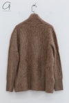 SWAYING 24 Autumn and Winter Cashmere Thick Thread Flower Pattern Brushed Cardigan SW-SW24AW1T89-HZ Flower Brown
